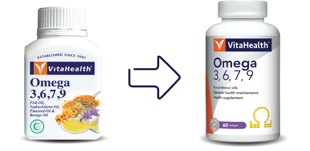 VitaHealth Malaysia Supplement: New Look, Same Quality For Our Health Supplements - Omega 3,6,7,9