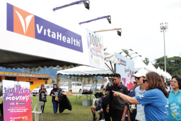 VitaHealth Malaysia Supplement: Relay For Life 2018 Banner - Enriching Lives With Our Liver Supplements, Eye Supplements, Joint Care Supplement, Supplement For Men & Women