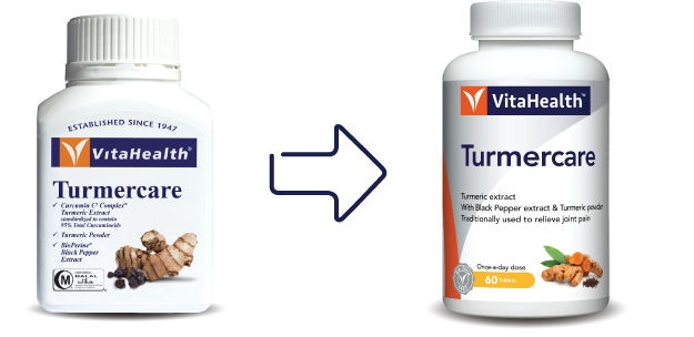 VitaHealth Malaysia Supplement: New Look, Same Quality For Our Joint Care Supplement - Turmercare