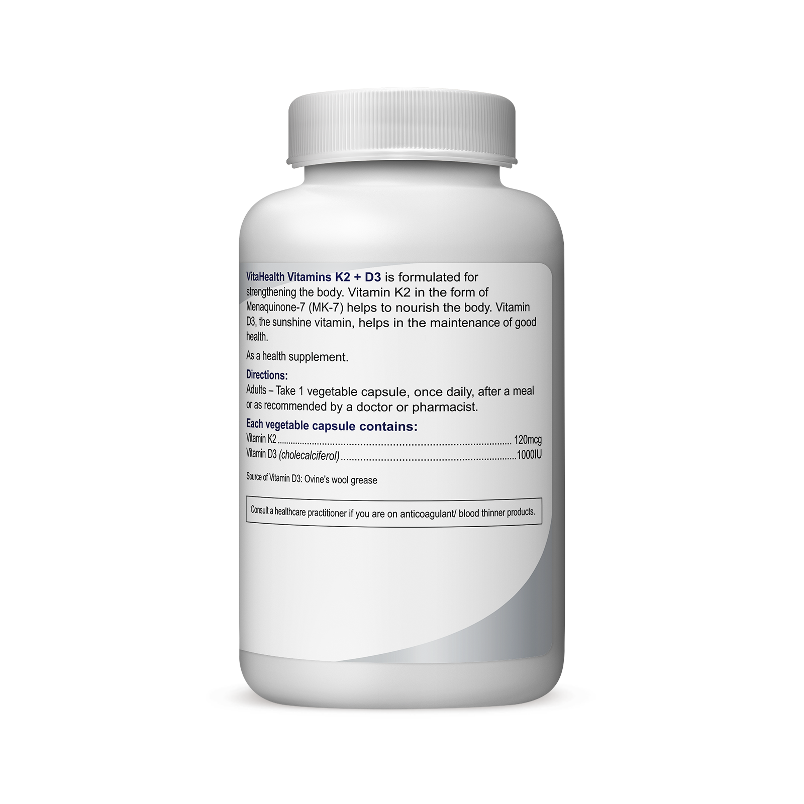 Vitamins K2 + D3 VitaHealth